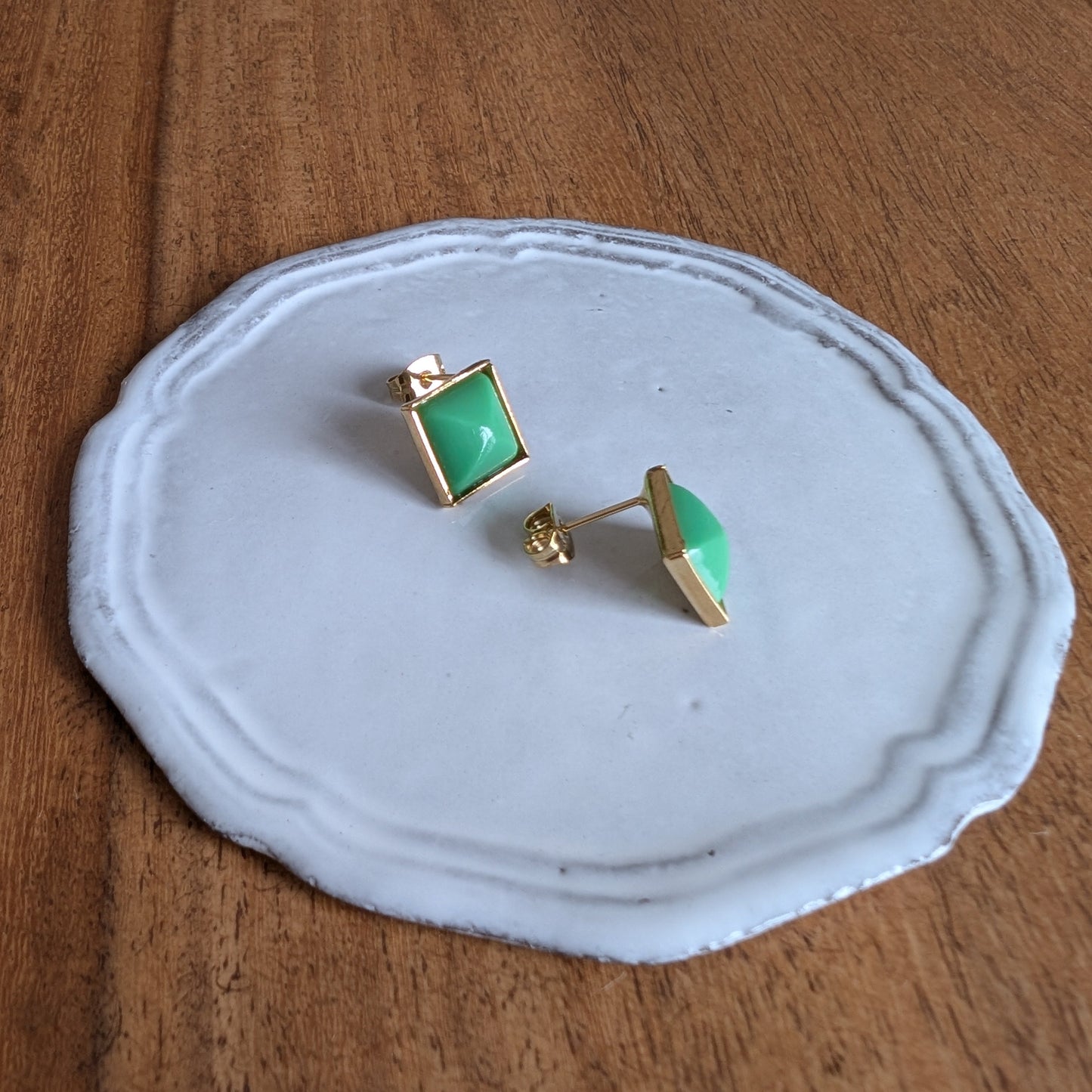 グリーン カク ヴィンテージ ピアス