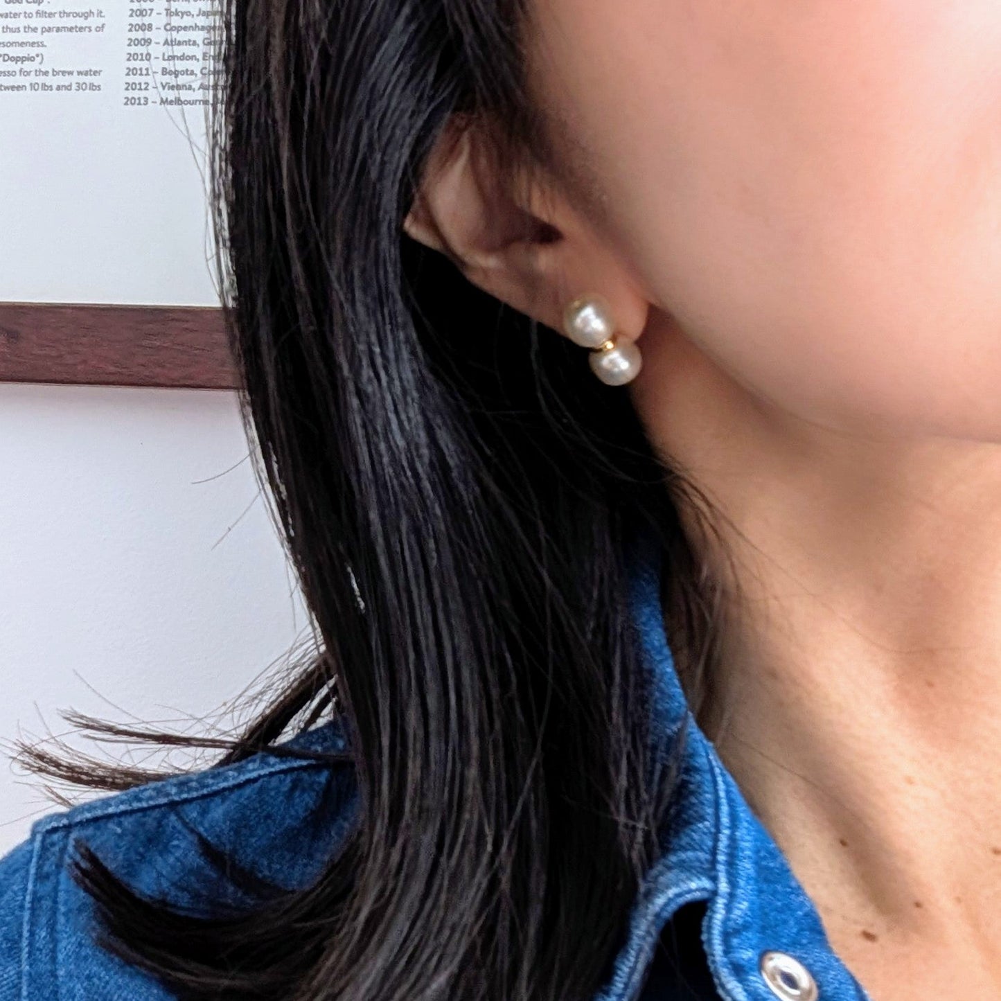 【予約販売】リボンパール ピアス