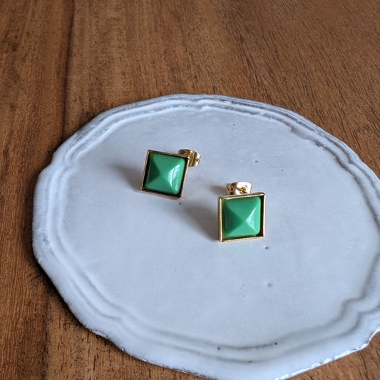 グリーン カク ヴィンテージ ピアス
