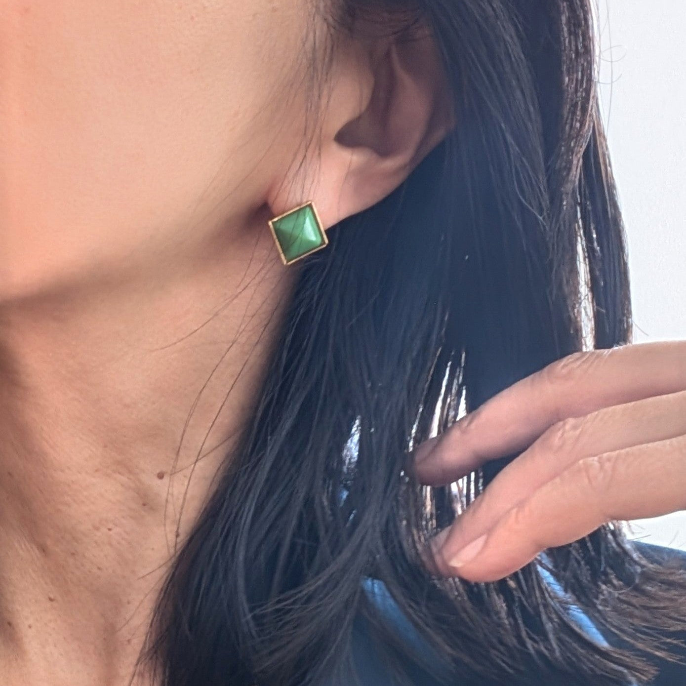 グリーン カク ヴィンテージ ピアス