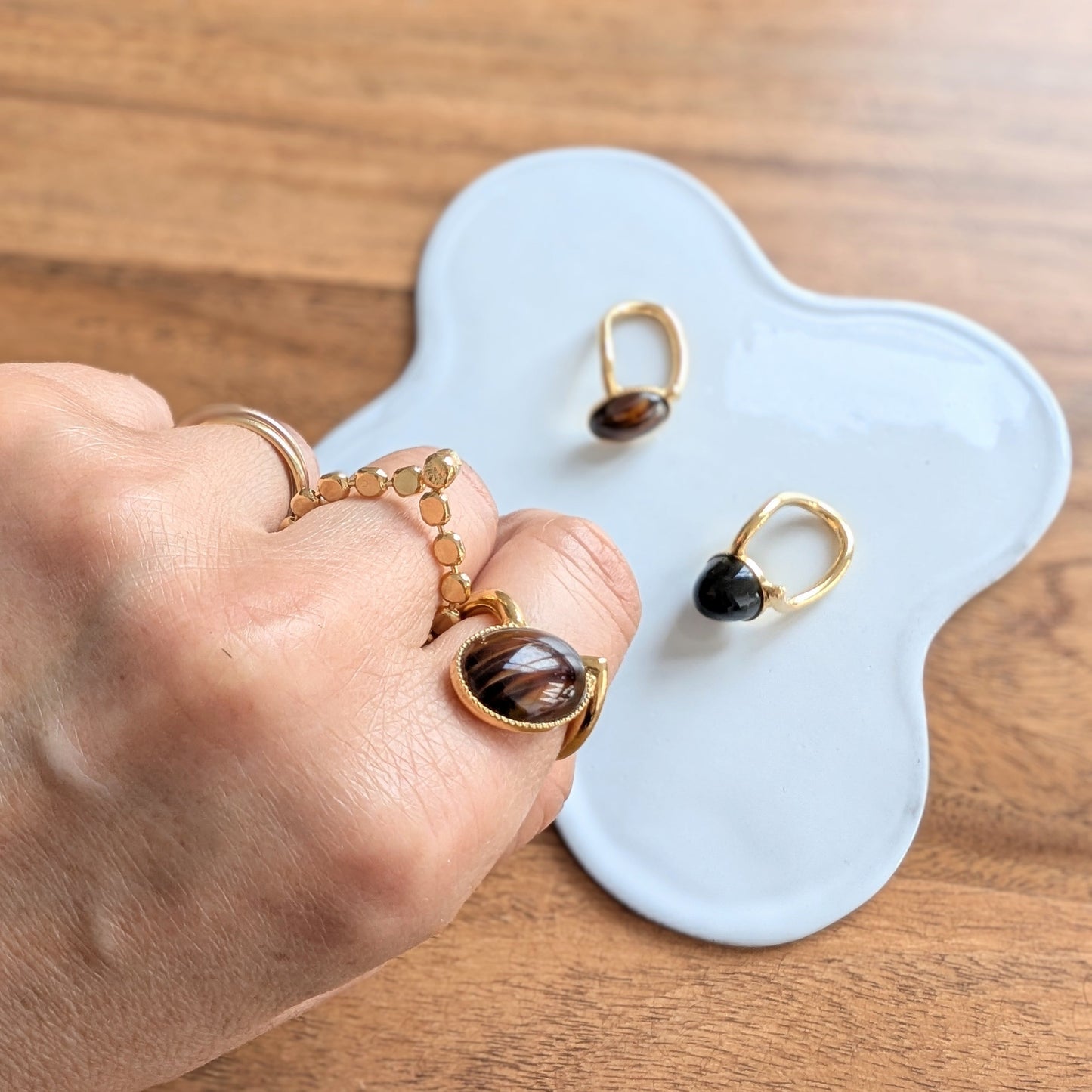 つぶつぶとんがり帽子リング