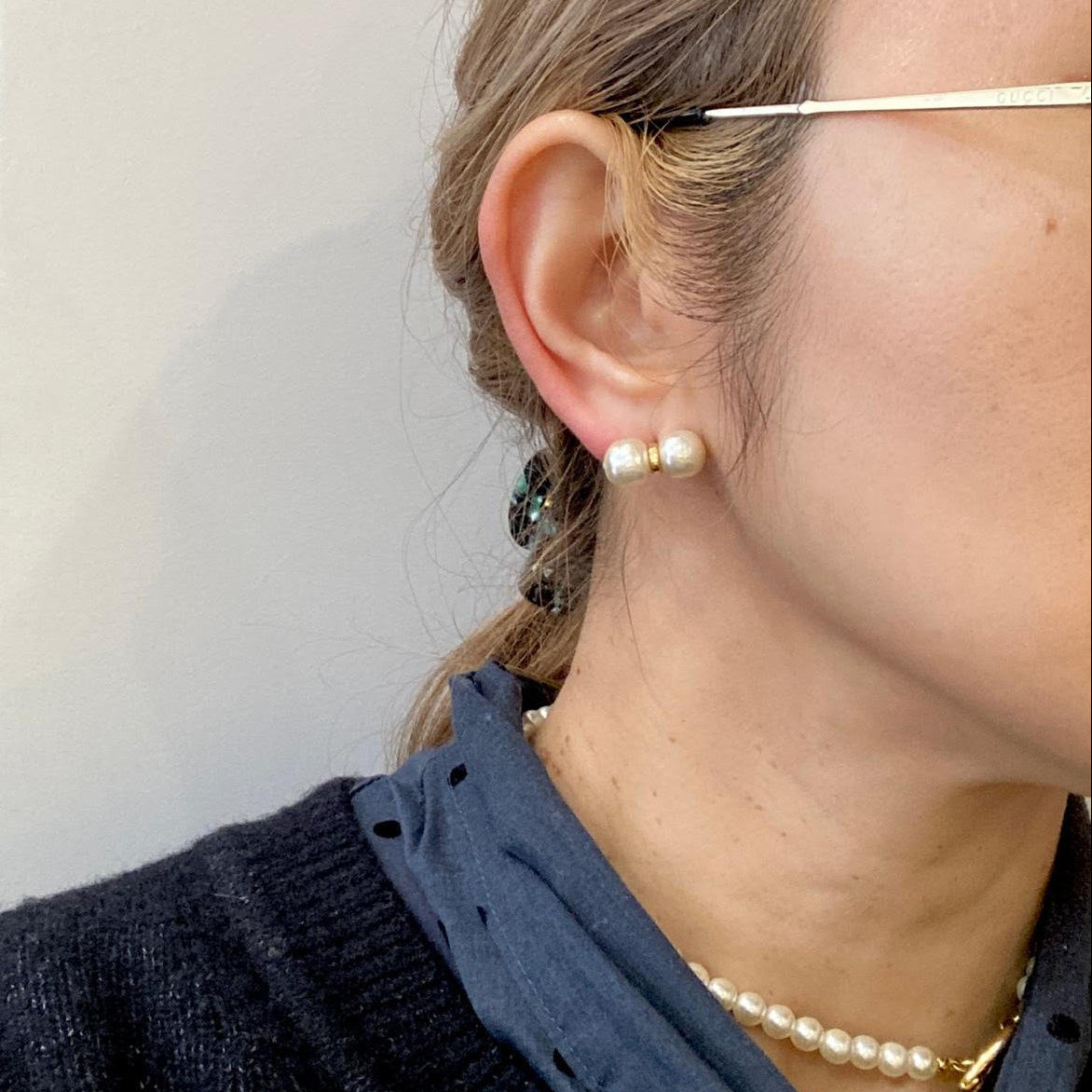 【予約販売】リボンパール ピアス