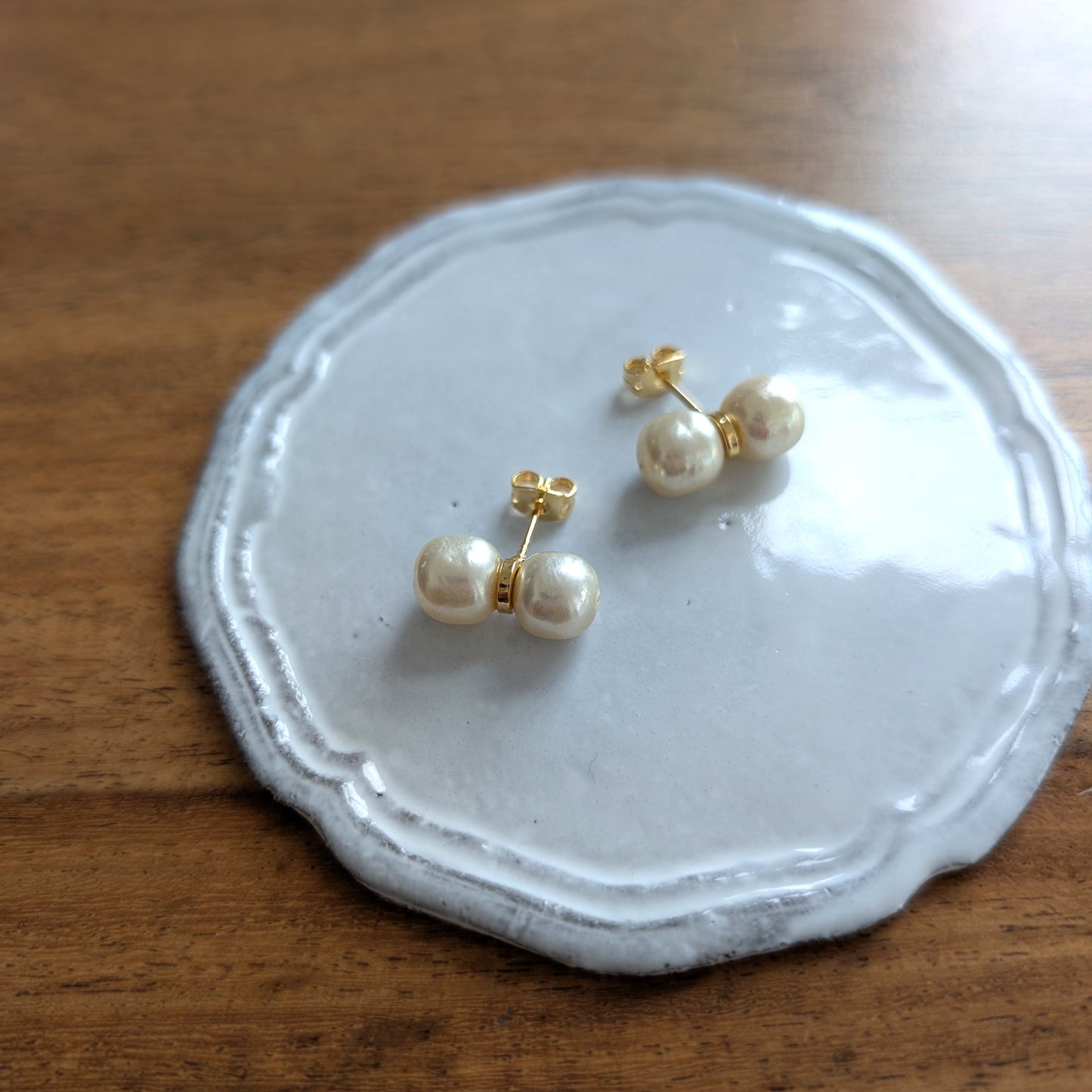 【予約販売】リボンパール ピアス